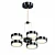 Elegant Five Light Abbott Chandelier 3D model small image 1