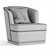 Elegant V-Ray Michael Armchair 3D model small image 5