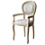 Cleopatra Armchair: Elegant Wood Design 3D model small image 1