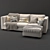 Modern IKEA Finnala Sofa 3D model small image 2