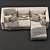 Modern IKEA Finnala Sofa 3D model small image 5