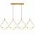 Modern Multi-Head LED Chandelier: Black or Gold 3D model small image 2