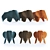 Eames Elephant Kids Stool: Playful Plywood Design 3D model small image 2