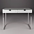 White Painted Dressing Table Console 3D model small image 1