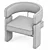 Contemporary Armchair Replica 3D model small image 7