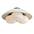 Sleek Glaze Flush Mount: Modern Elegance at Its Best 3D model small image 1