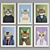 Abstract Cat Portrait Frame Set 3D model small image 3
