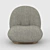 Cloudlike Comfort: Pacha Lounge Chair by GUBI 3D model small image 2