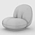 Cloudlike Comfort: Pacha Lounge Chair by GUBI 3D model small image 4
