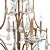 Title: Feiss Valentina 6-Light Bronze Chandelier 3D model small image 3