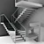 Modern Interior Stair 09: Stylish and Functional 3D model small image 7