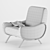 Sleek Ledy Armchair by Zanuso 3D model small image 4