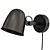 Modern SKURUP Wall Lamp: Sleek Black Design 3D model small image 3