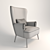 Nordic Comfort Armchair 3D model small image 2