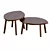 Stylish Stockholm Dining Set 3D model small image 2