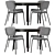 Elegant IKEA Dining Set 3D model small image 1