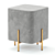 Modern Gold Stool CORNO 3D model small image 2