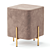 Modern Gold Stool CORNO 3D model small image 4