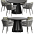 Elegant Muse & Forma IRUNE Dining Table 3D model small image 2