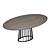 Modern Oval Dining Table by Mia Casa 3D model small image 2