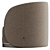 Elegant Ambrose Armchair: Modern Style, Supreme Comfort 3D model small image 3