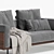 Modern Minotti Brasilia Sofa 3D model small image 2