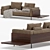 Modern Minotti Brasilia Sofa 3D model small image 4