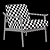 Mid-Century Show Wood Leather Chair 3D model small image 4
