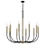 Elegant Ten-Light Chandelier 3D model small image 1