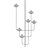 Modern Geometric Chandelier 3D model small image 2