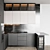 Sleek Italian Kitchen: Modern80 Black 3D model small image 5