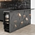 Sleek Italian Kitchen: Modern80 Black 3D model small image 6