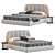 Elegant Bodema Sophie Bed - Timeless Comfort 3D model small image 1