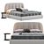 Elegant Bodema Sophie Bed - Timeless Comfort 3D model small image 2