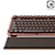 Vintage Inspired AZIO Retro Keyboard Set 3D model small image 2