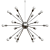 Sleek Sputnik Chandelier | Atomic 18 3D model small image 3