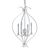 Elegant Evelyn Natural Brass Pendant 3D model small image 2