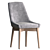 Designer Miami Chair - Oak Legs & Fabric Upholstery 3D model small image 6