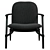Elegant LOUISE Chair Design 3D model small image 3