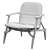Elegant LOUISE Chair Design 3D model small image 4