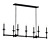 Briargrove Matte Black Chandelier 3D model small image 1