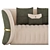 Green Velvet 3-Seater Sofa 3D model small image 4