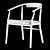 B&B Italia Jens SJ61L Chair 3D model small image 5