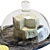 Elegant Marble & Wood Cheese Set 3D model small image 5