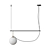 Artemide NH Suspension Lamp 3D model small image 1