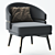 Modern Billy Armchair: Stylish Comfort 3D model small image 1