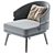 Modern Billy Armchair: Stylish Comfort 3D model small image 2