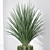 Large Indoor Artificial Succulents for Office Decor 3D model small image 5