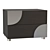 Elegant Brown Bedroom Set: 2 Drawers, LaBella Brown 3D model small image 1