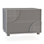 Elegant Brown Bedroom Set: 2 Drawers, LaBella Brown 3D model small image 4